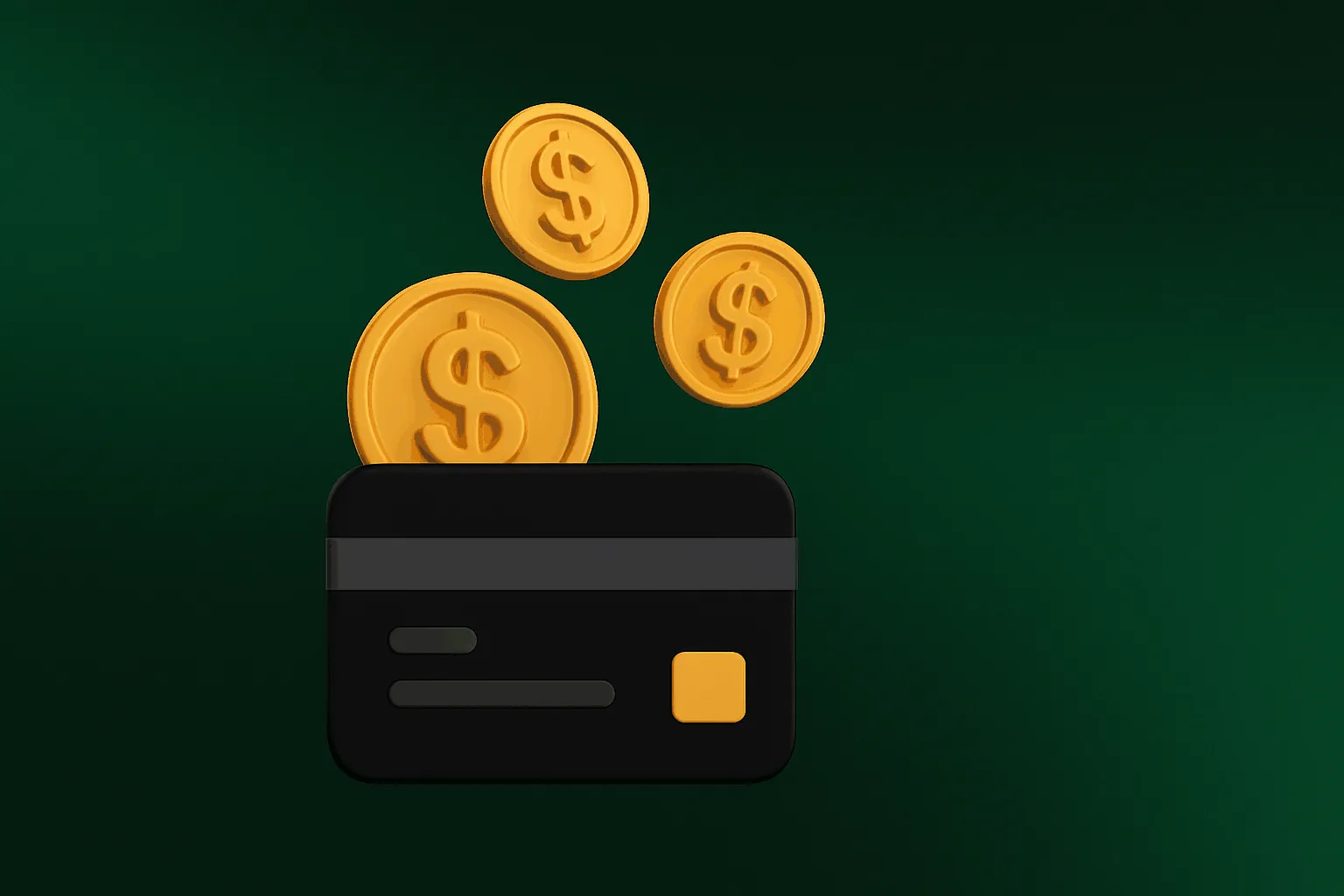 Zahlungsbeleg mit Dollarzeichen auf farbigem Hintergrund
